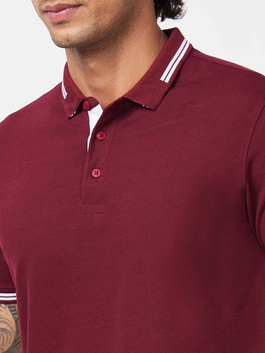 SPYKAR Polo Collar Slim Fit T-shirt