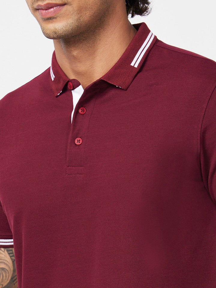 SPYKAR Polo Collar Slim Fit T-shirt