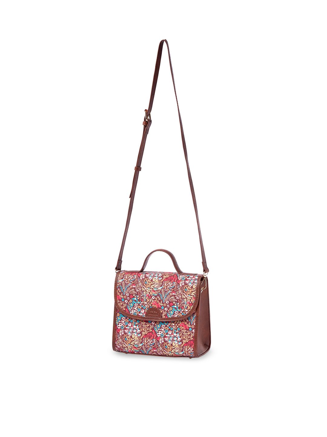 TEAL BY CHUMBAK Floral Printed Sling Bag