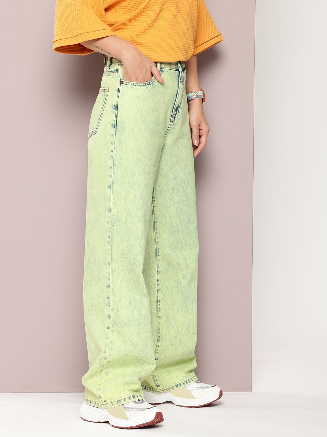 DILLINGER Loose Relaxed Fit Acid Wash Jeans
