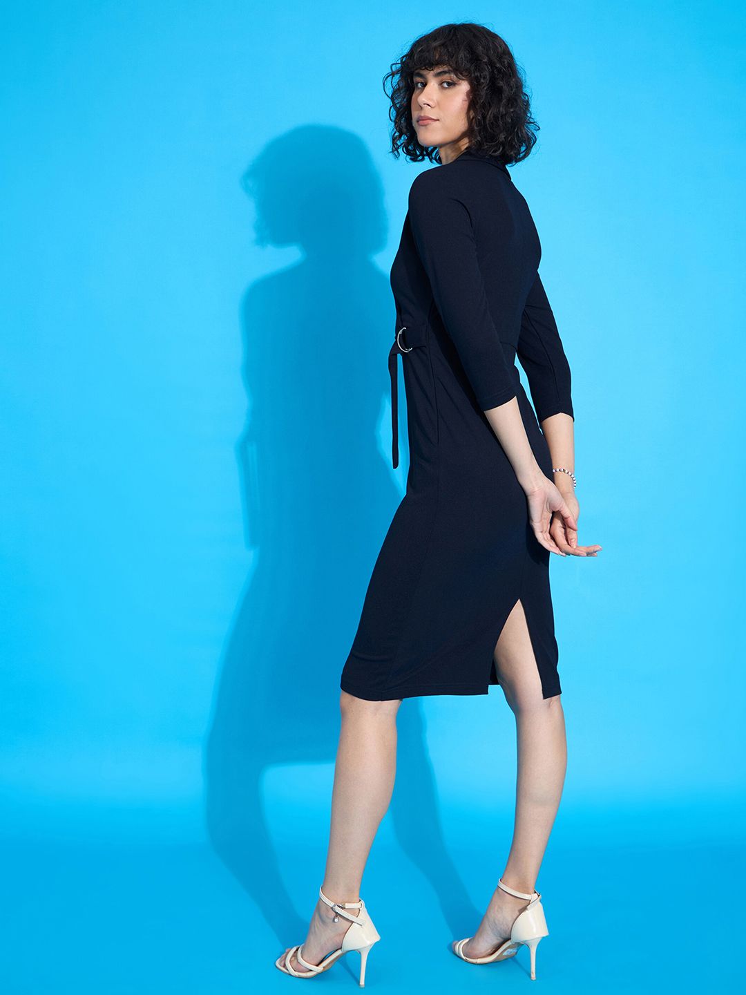 SASSAFRAS worklyf V-Neck Wrap Dress