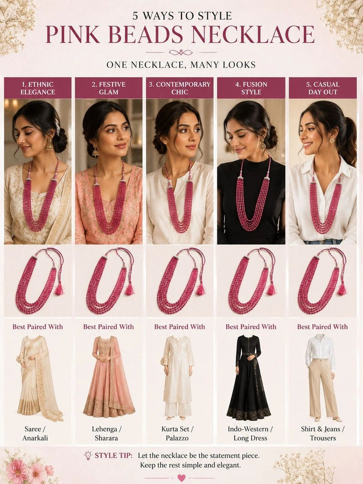 PANASH Women Rose Gold-Plated Layered Necklace