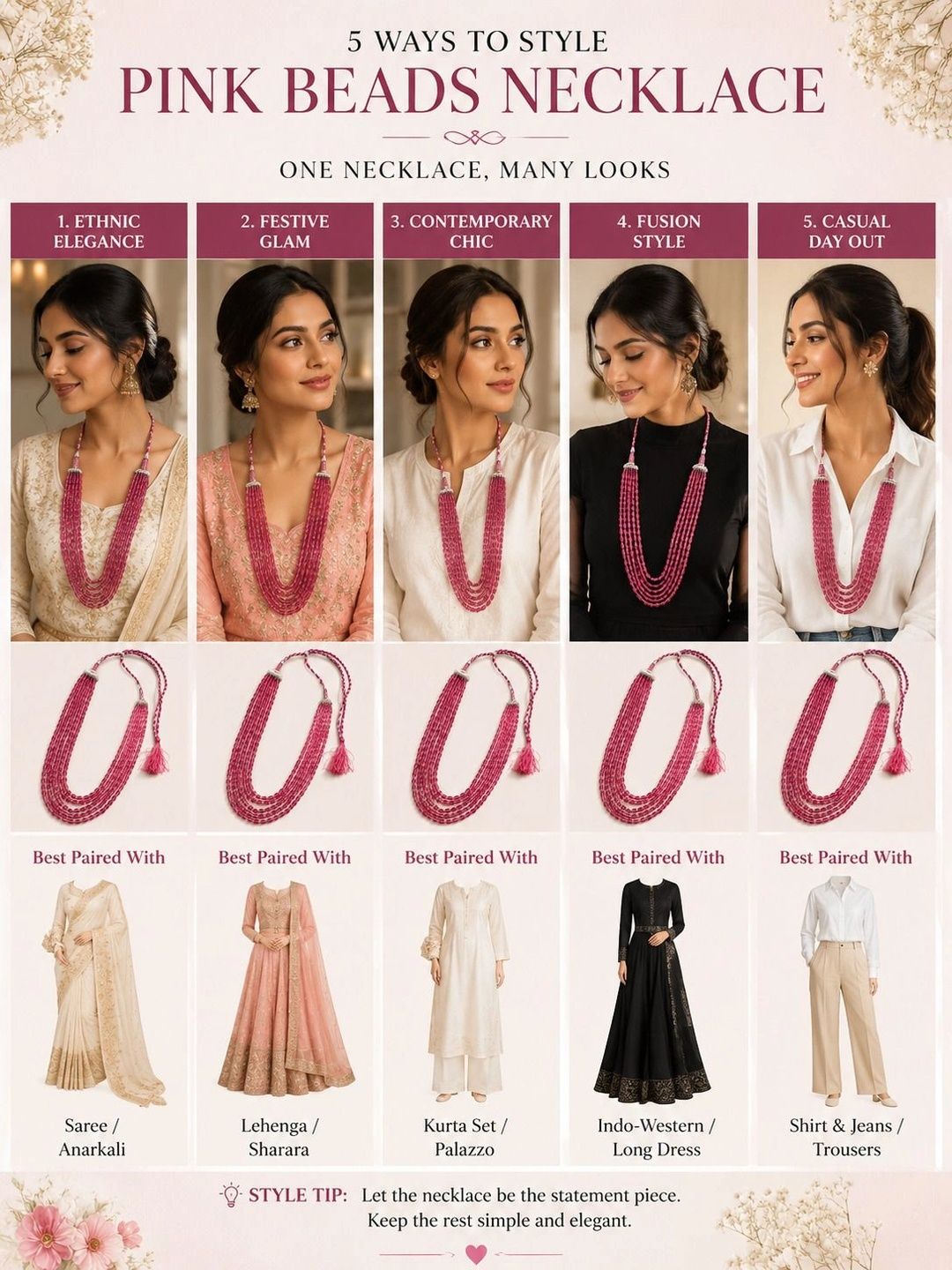 PANASH Women Rose Gold-Plated Layered Necklace