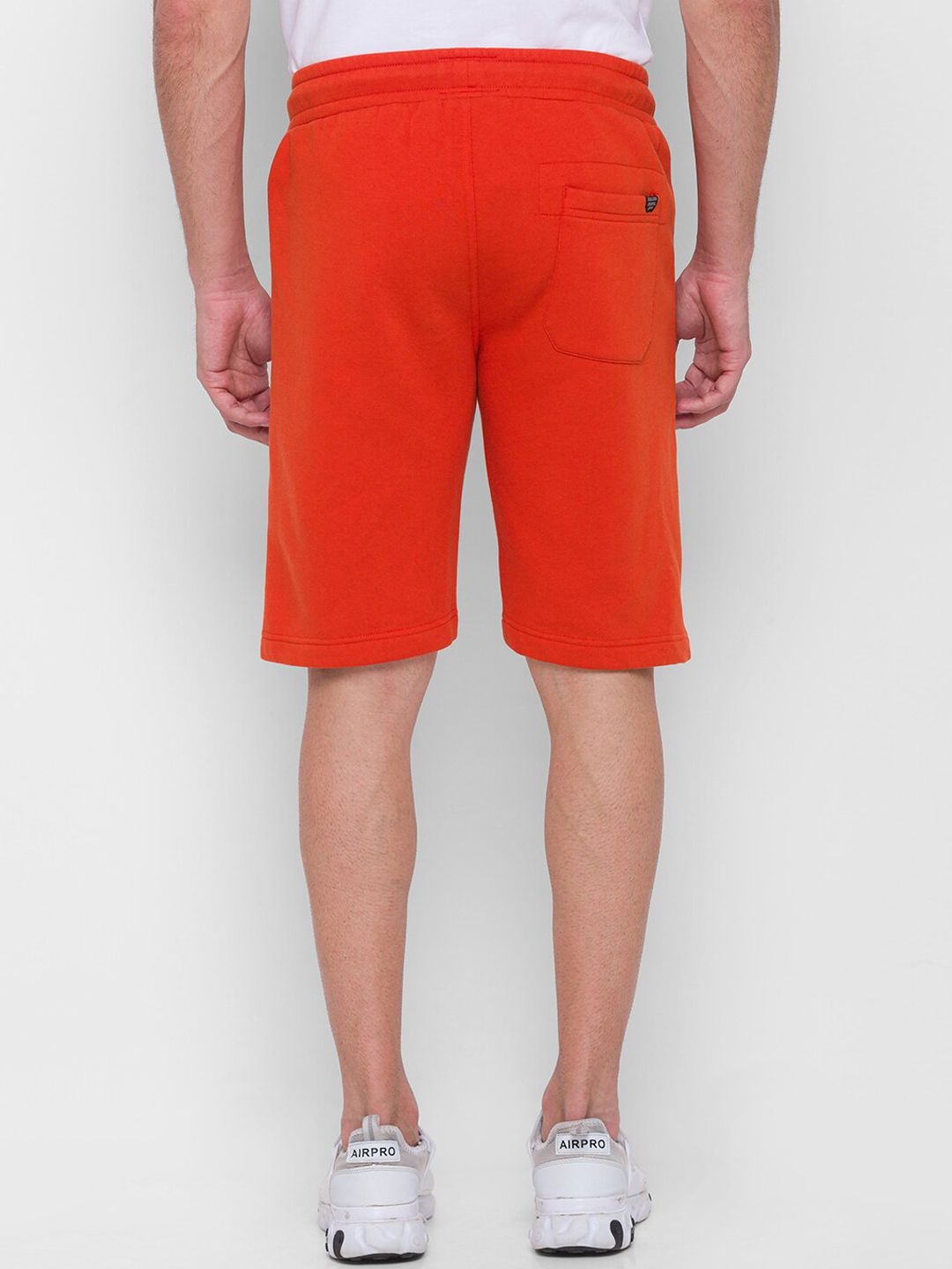 Being Human Men Orange Low-Rise Sports Shorts