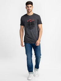 Being Human Men Grey Printed T-shirt