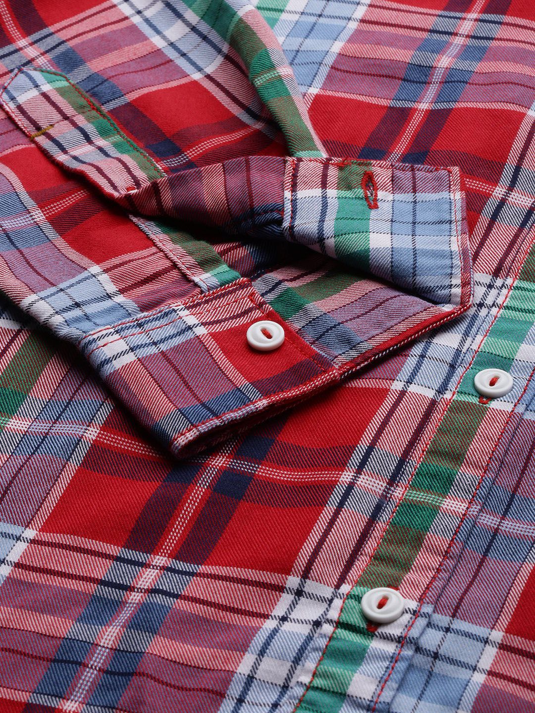 The Indian Garage Co Men Checked Casual Shirt