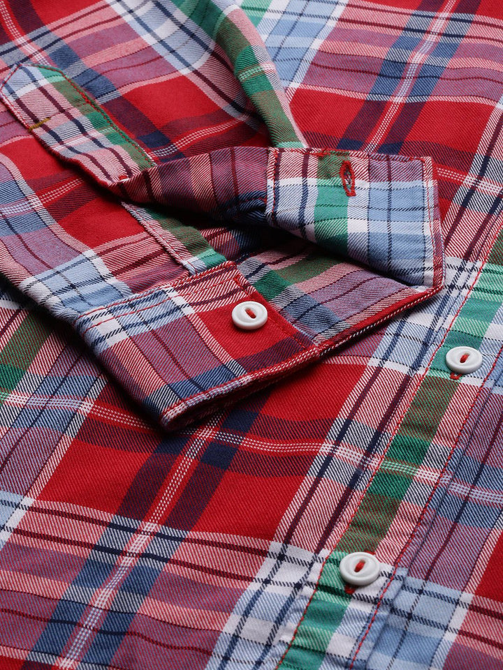 The Indian Garage Co Men Checked Casual Shirt
