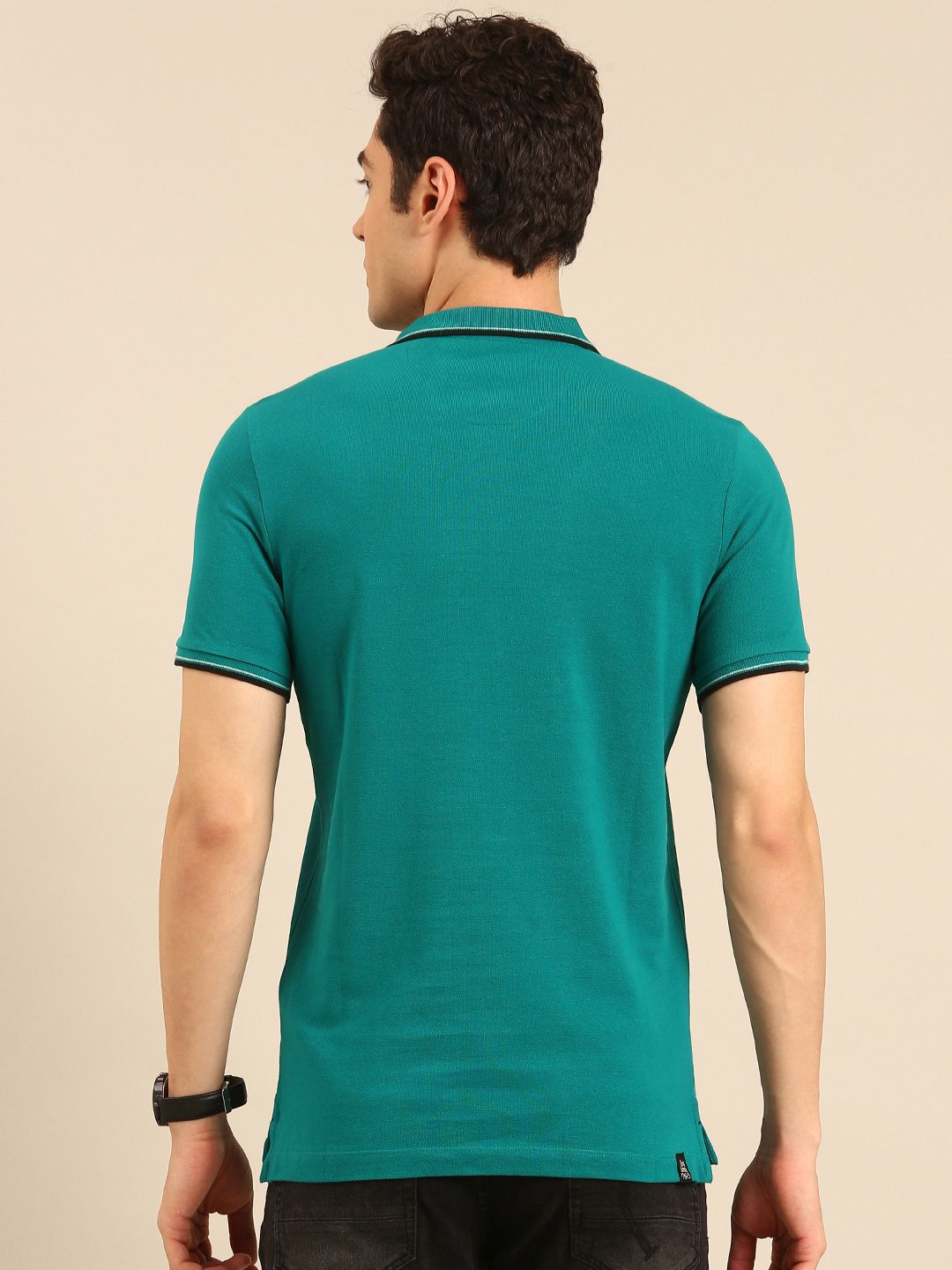 Being Human Polo Collar Pure Cotton T-shirt with Pocket