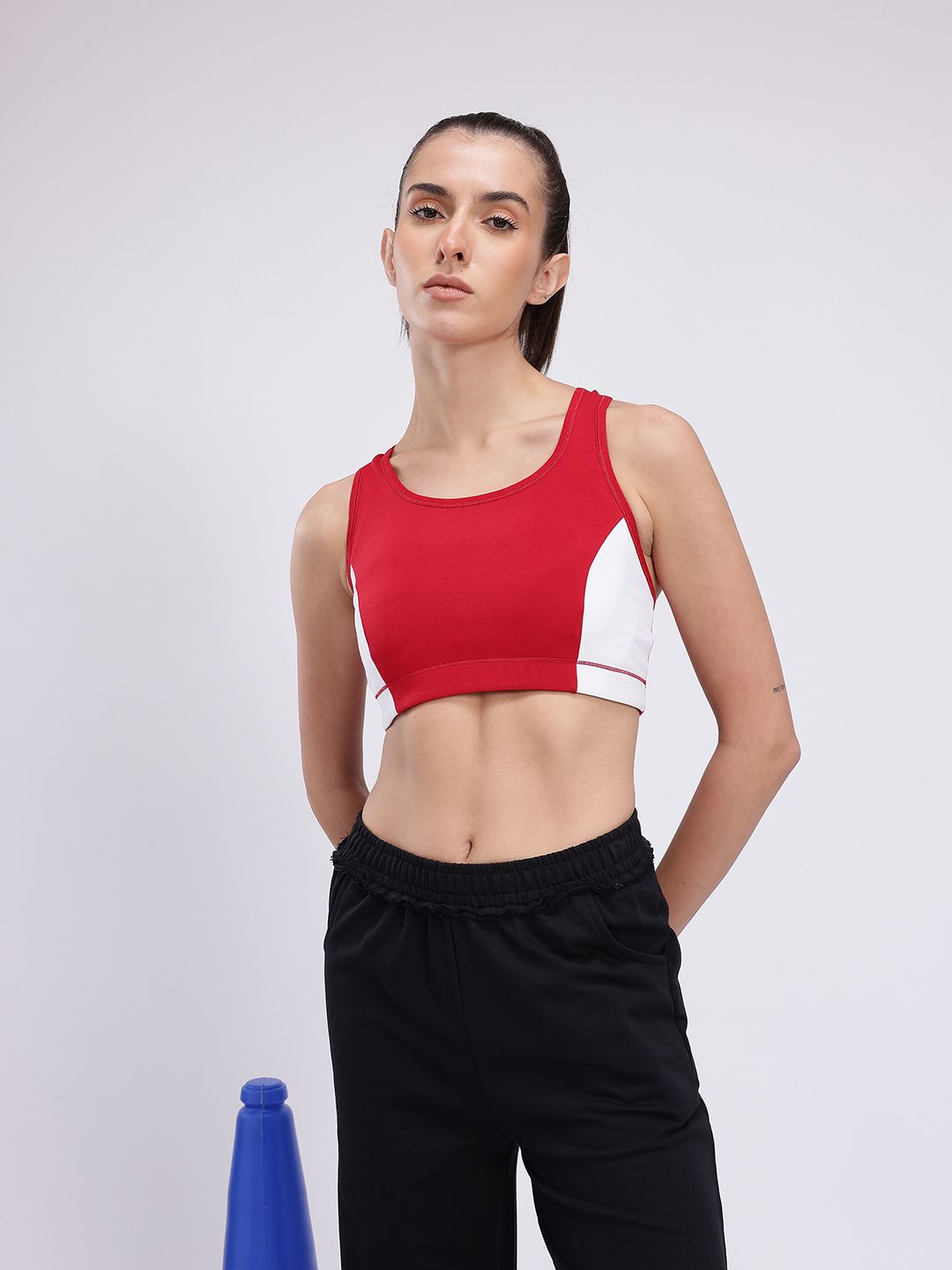 HRX by Hrithik Roshan Colourblocked Removable Padding Full Coverage T-shirt Bra KL109_04_B