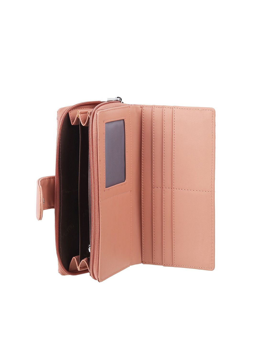 Metro Women Textured Zip Around Wallet