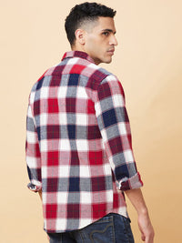 Being Human Men Slim Fit Tartan Checks Opaque Checked Casual Shirt