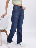 DressBerry Women Panelled Mid-Rise Regular Fit Jeans