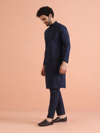 KISAH Mandarin Collar Long Sleeves Straight Kurta