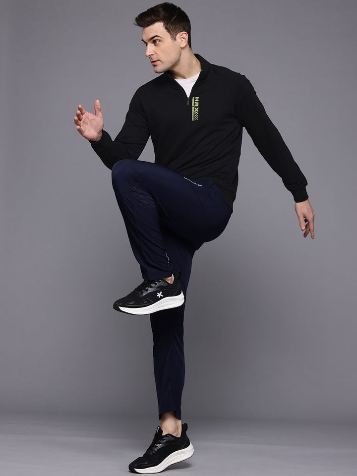 HRX by Hrithik Roshan Mock Collar Raglan Sleeve Running Sweatshirt