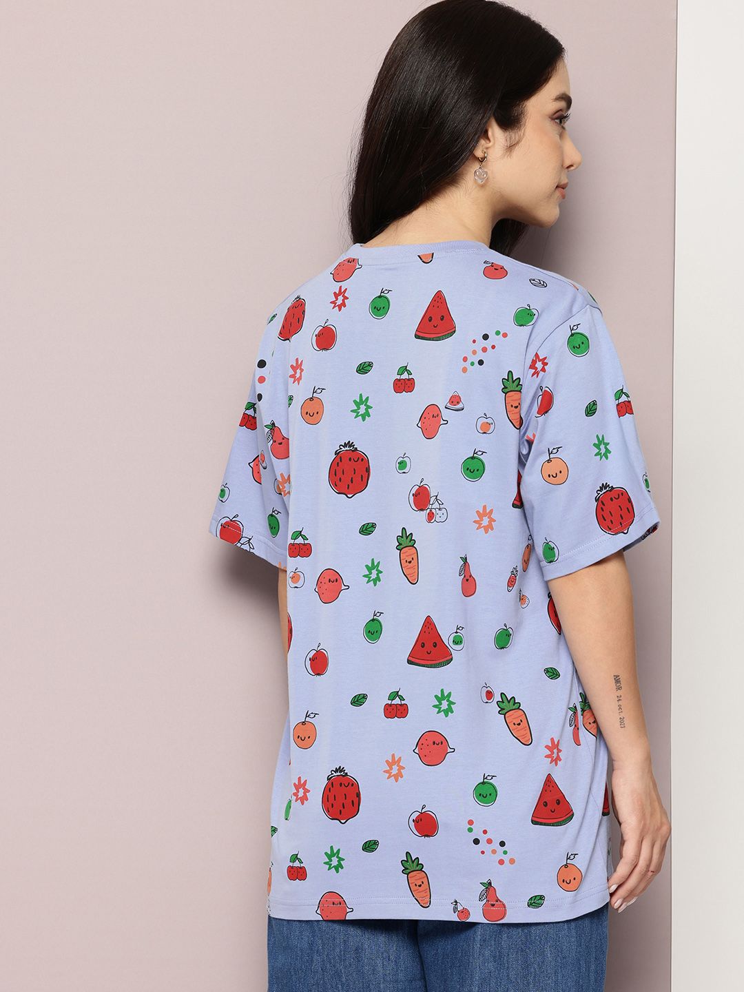 DILLINGER Printed Oversized Pure Cotton T-shirt