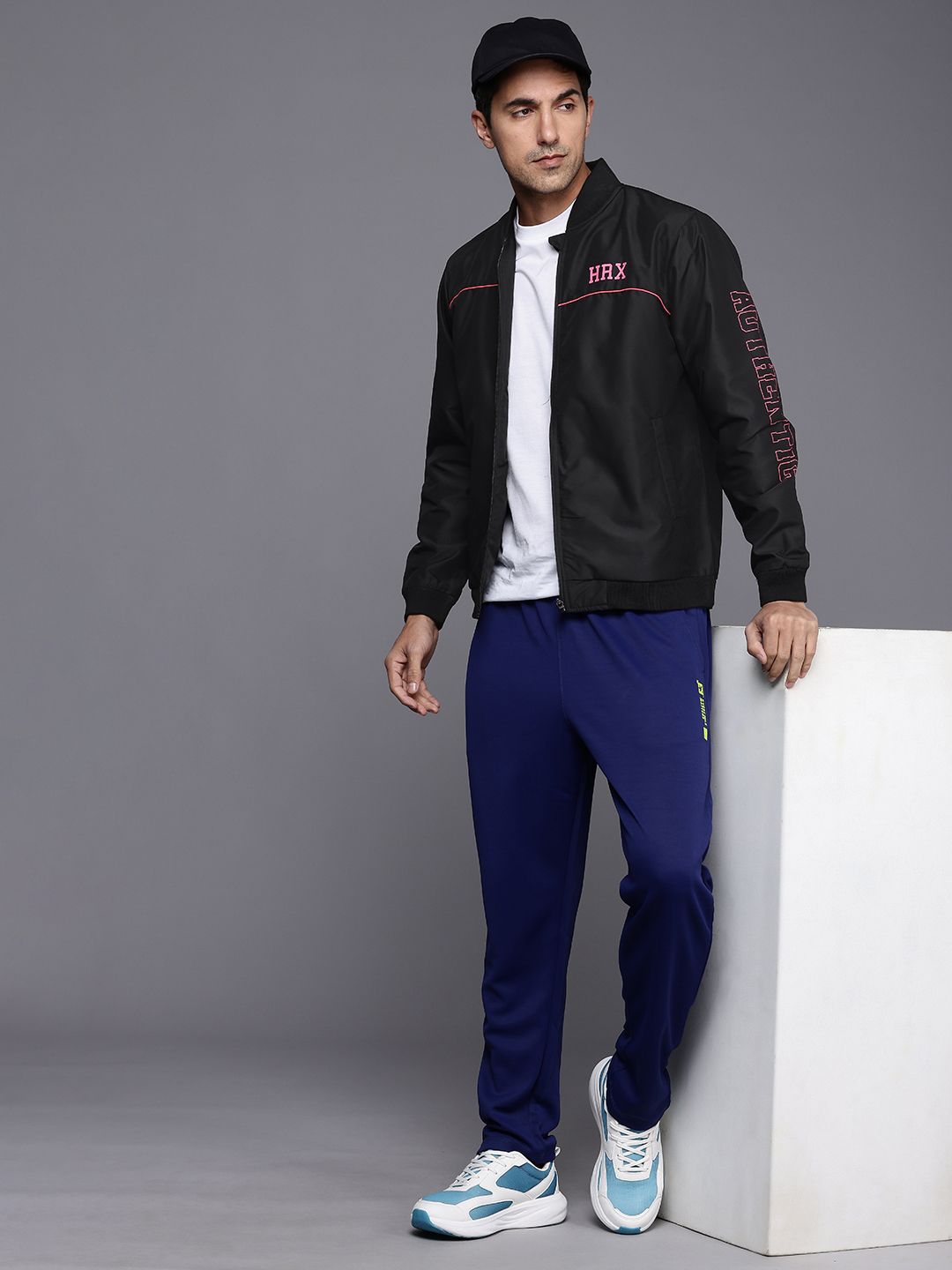 HRX by Hrithik Roshan Typography Printed Lifestyle Bomber Jacket