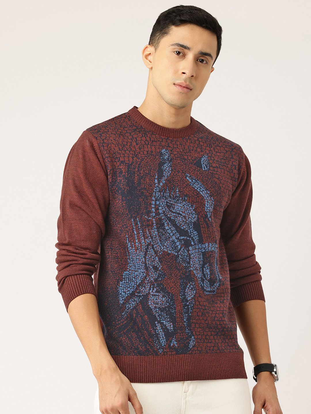 Monte Carlo Self Design Woollen Pullover