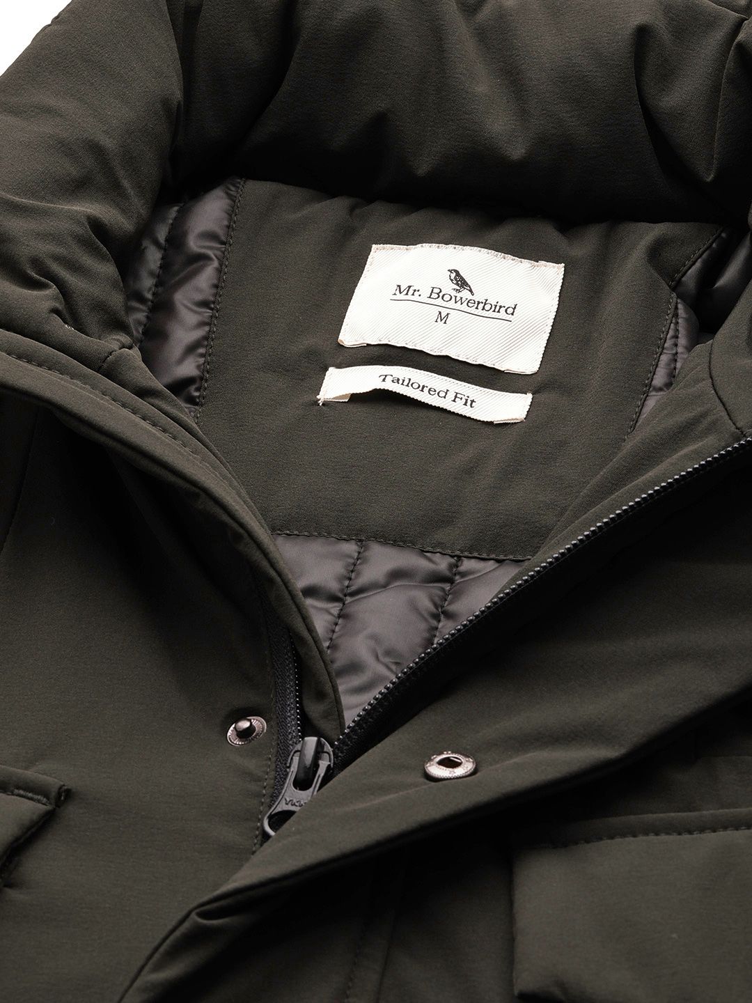 Mr Bowerbird Tailored Fit Hooded Padded Jacket