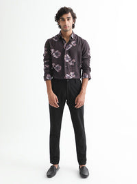 RARE RABBIT Men Muds Regular Fit Floral Printed Cotton Shirt