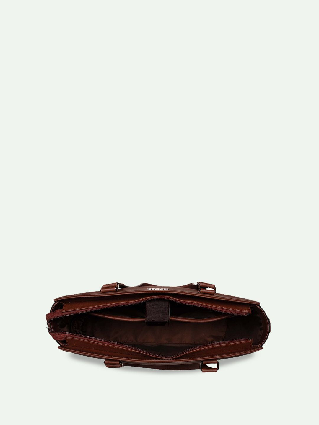 ZOUK Bombay Houndstooth Geometric Printed Structured Shoulder Bag