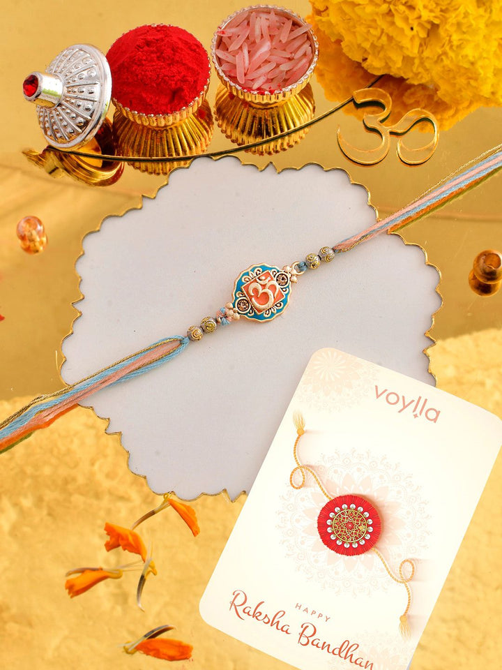 Voylla Om manik berwarna Rakhi