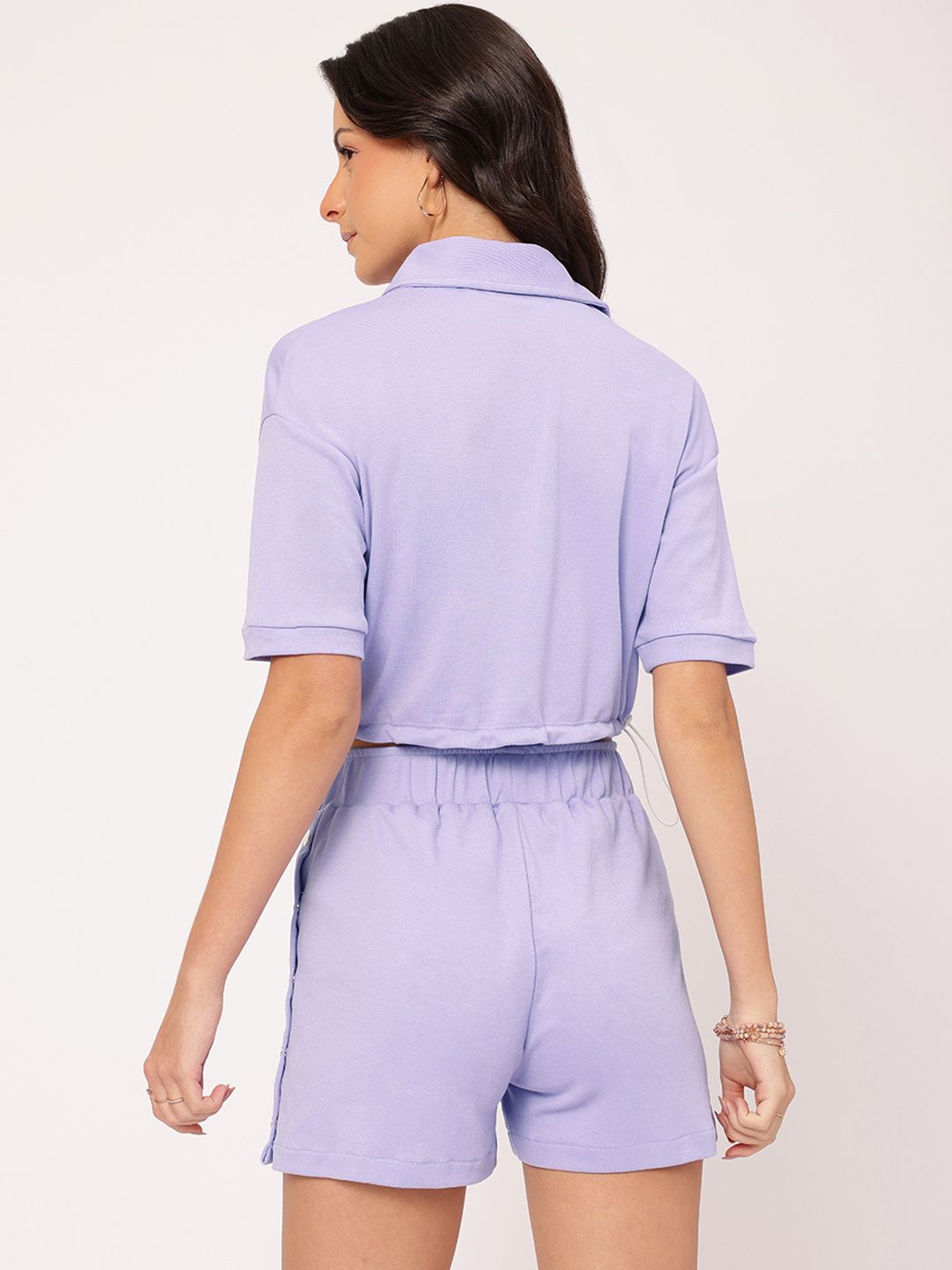 DressBerry Polo Bliss Comfy Crop Co-Ords