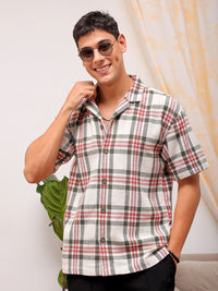 The Indian Garage Co Men Relaxed Fit Checked Resortwear Shirt