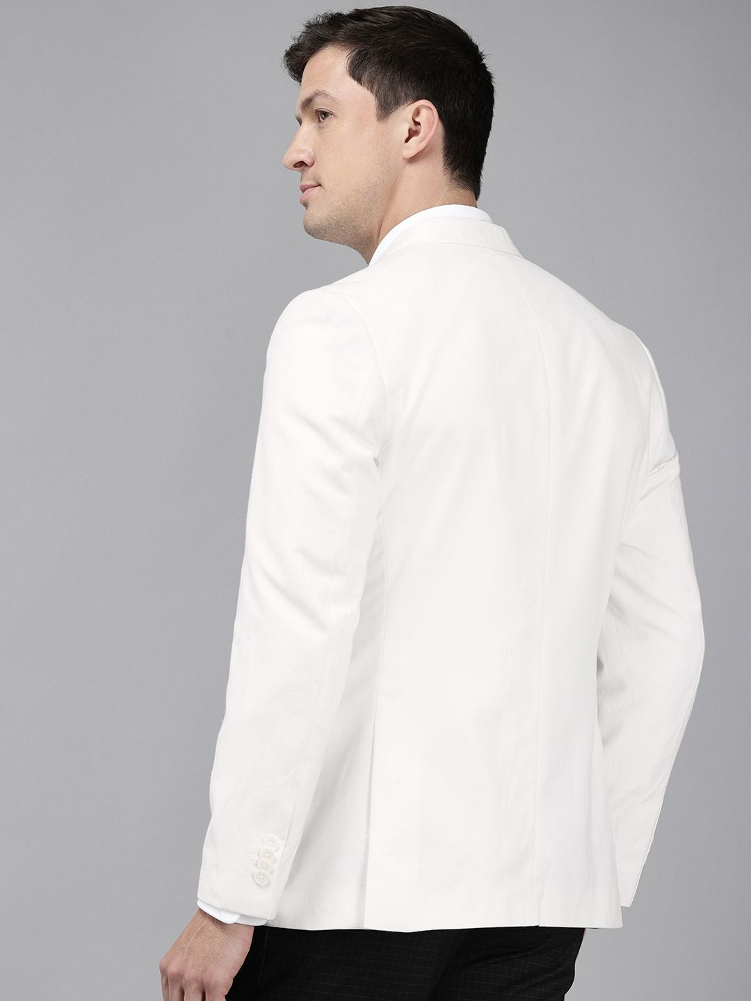 Park Avenue Notched Lapel Single Breasted Formal Blazer