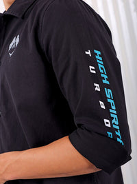 The Indian Garage Co Spread Collar Printed  Cotton Casual Shirt