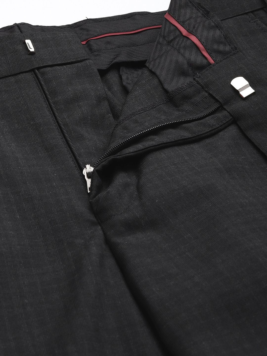 Park Avenue Men Checked Formal Trousers