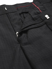 Park Avenue Men Checked Formal Trousers