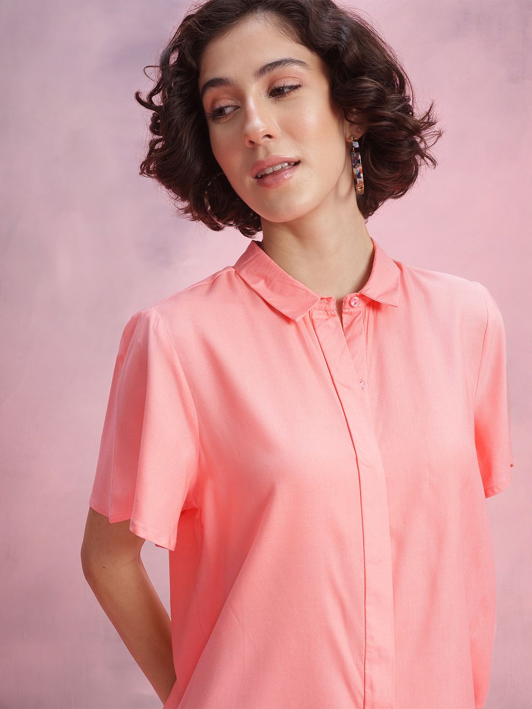 DressBerry Flared Sleeves Casual Shirt