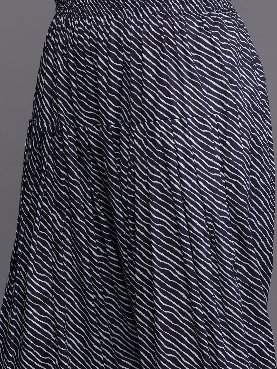 Libas Ethnic Motifs Yoke Design Regular Gotta Patti Cotton Kurta with Salwar & Dupatta