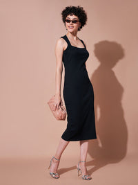 SASSAFRAS BASICS Sheath Midi Dress