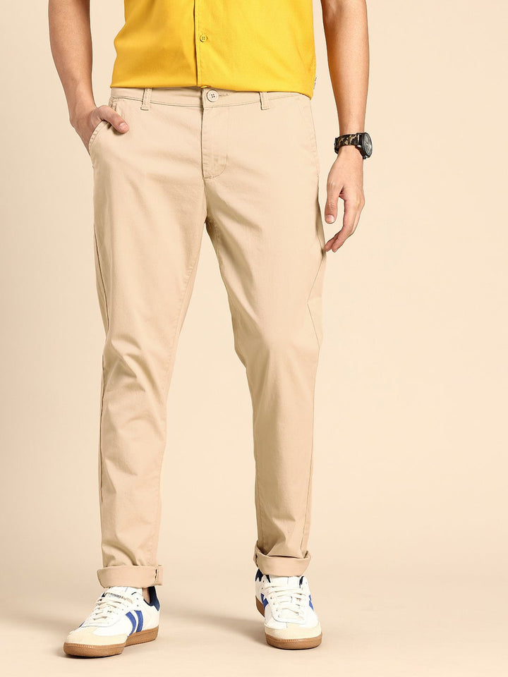 Being Human Men Classic Slim Fit Chinos Trousers