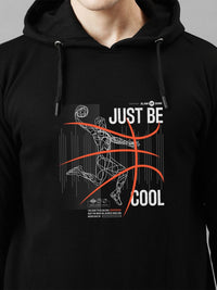 ADRO Men Printed Hooded Sweatshirt