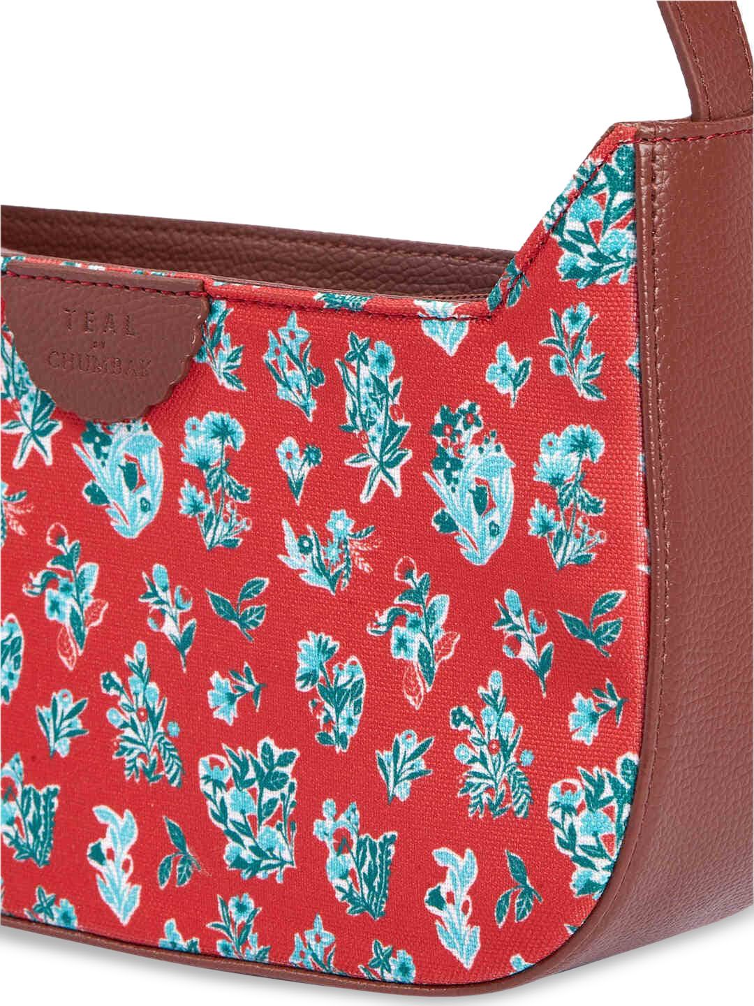 TEAL BY CHUMBAK Floral Printed Sling Bag