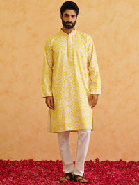 SOJANYA Ethnic Motifs Embroidered Regular  Pure Cotton Kurta with Churidar