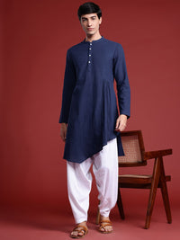 Anouk Tyohaar Collection Pure Cotton Pleated Asymmetric Kurta