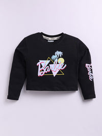 Happy Faces Girls Barbie Print Pure Cotton T-shirt