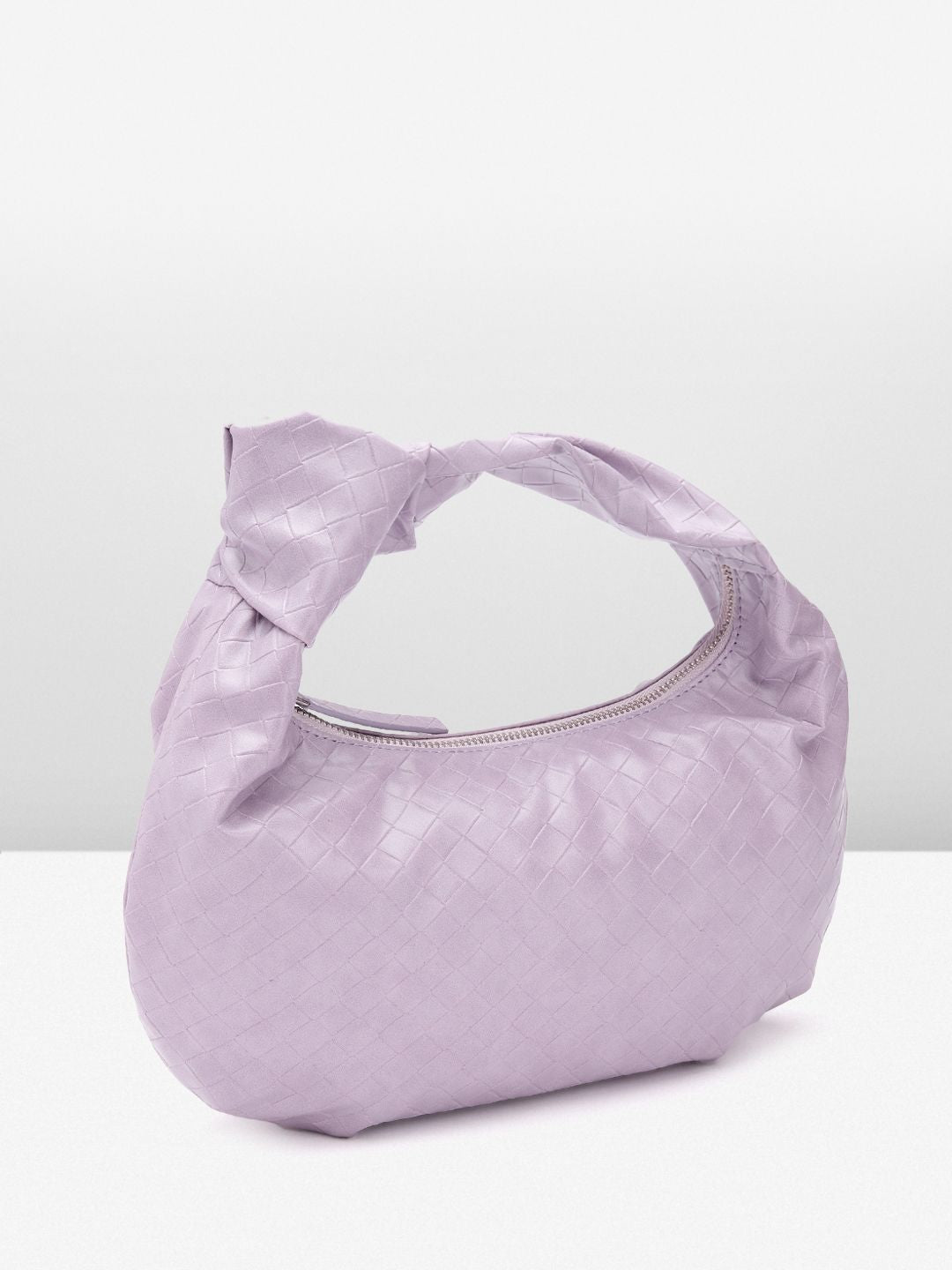 Berrylush Textured Half Moon Handheld Bag