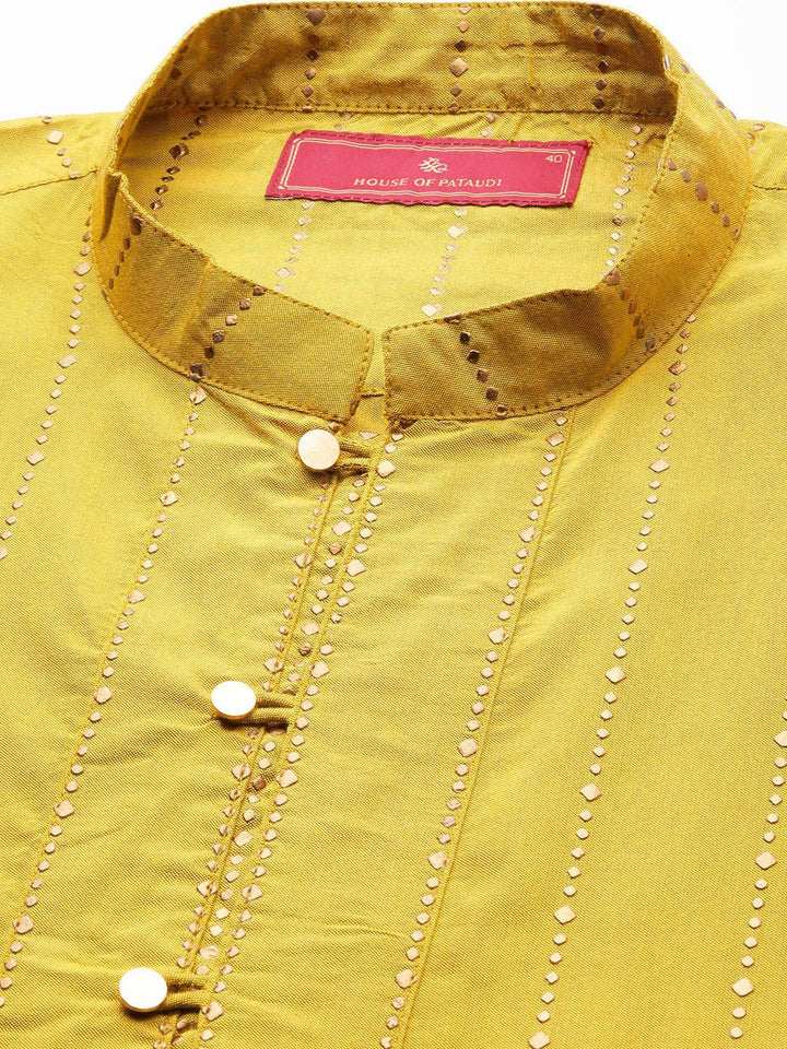 House of Pataudi Jashn Striped Kurta