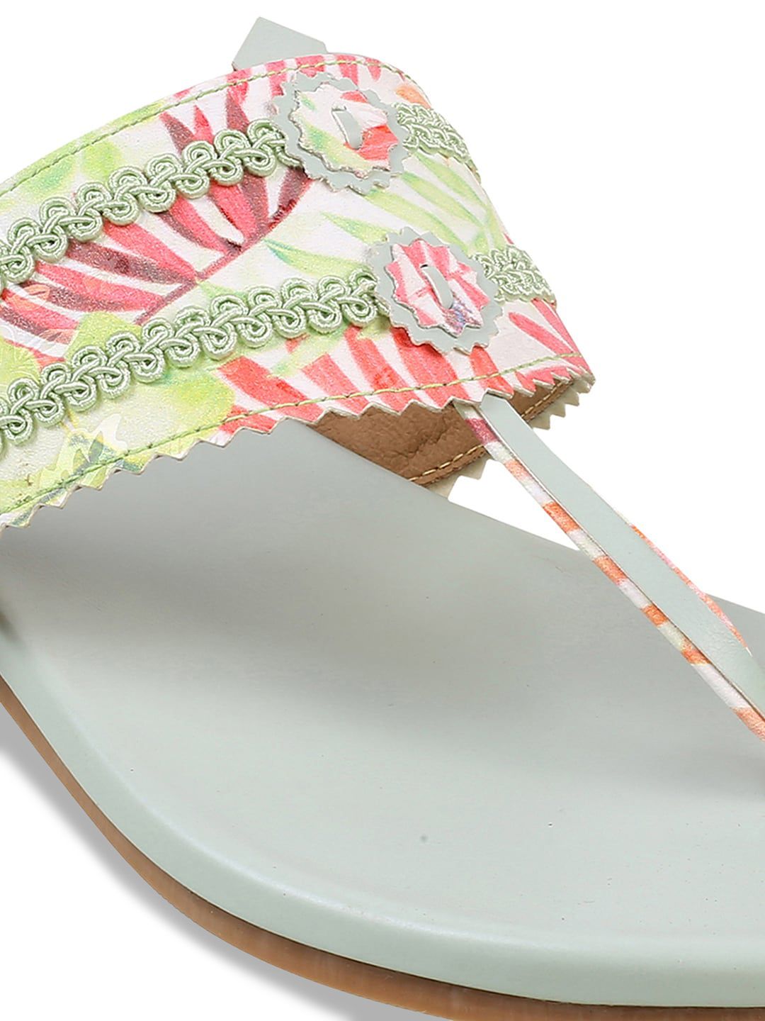 Mochi Printed One Toe Flats