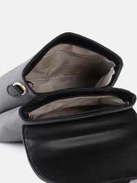 all about you Textured Structured Satchel
