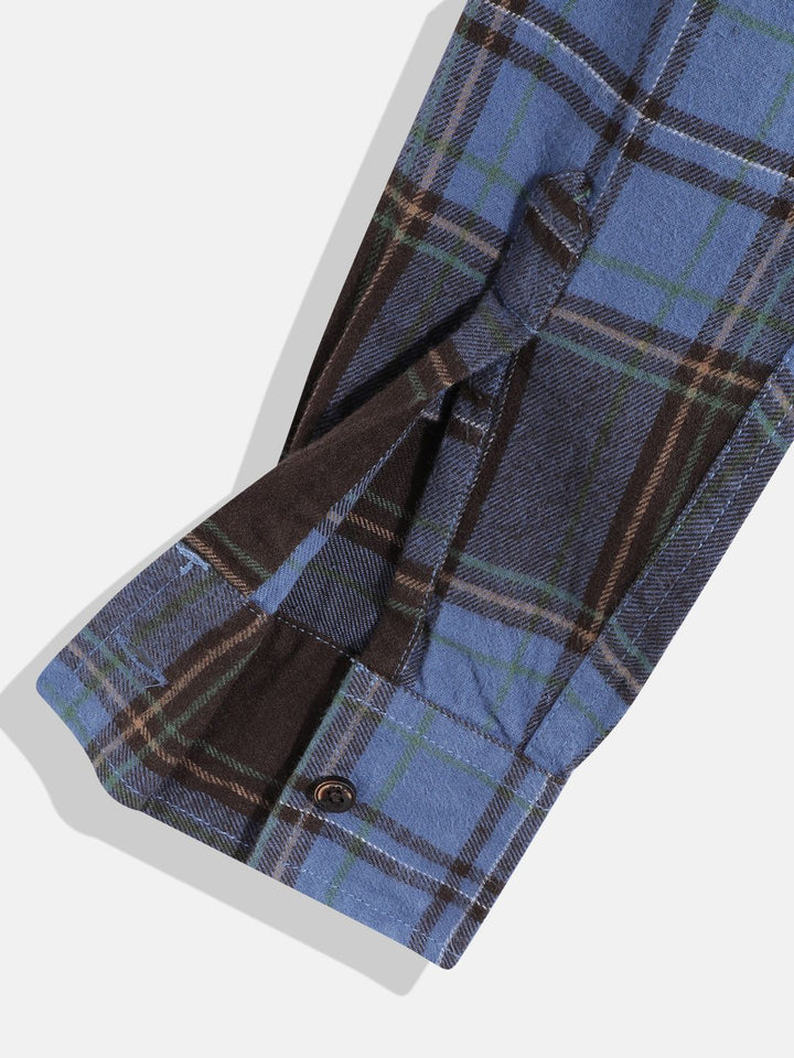 Monte Carlo Boys Tartan Checked Casual Smart Fit Shirt