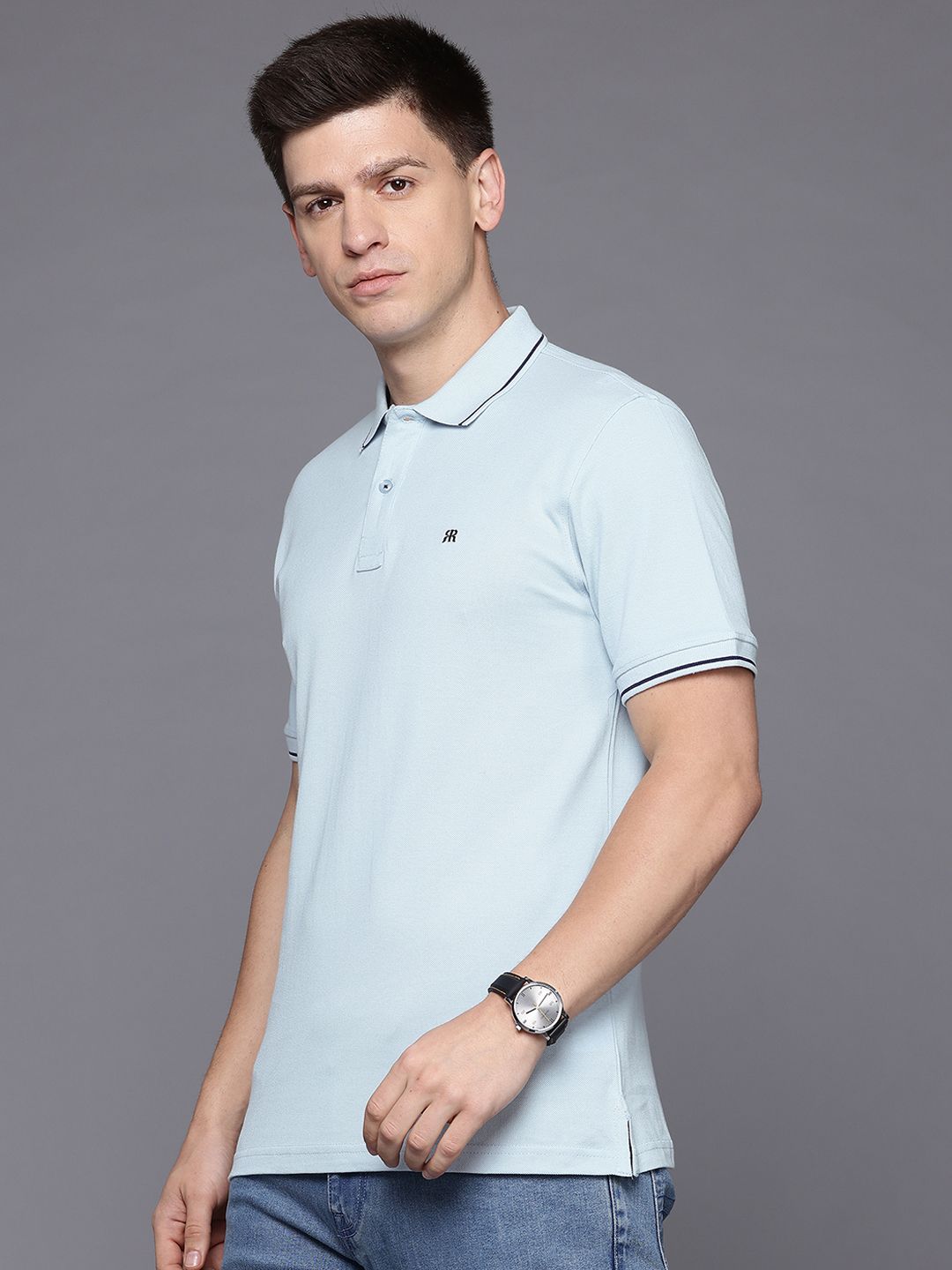 Raymond Modern Fit Pure Cotton Polo T-shirt