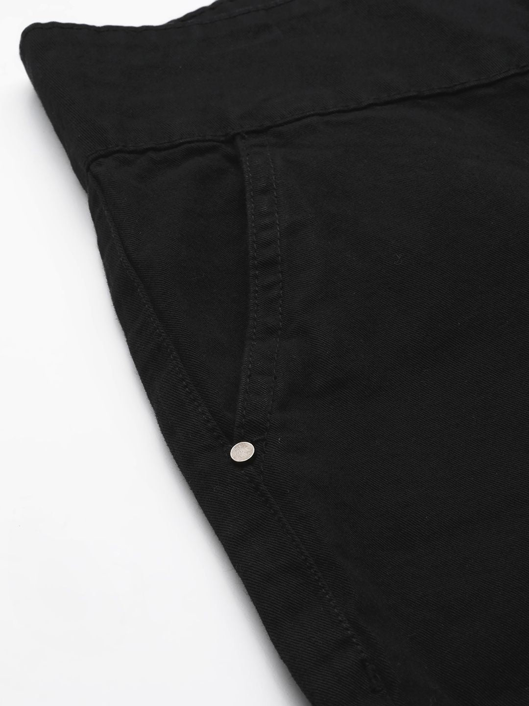 DressBerry Women Black Flared High-Rise Stretchable Jeans