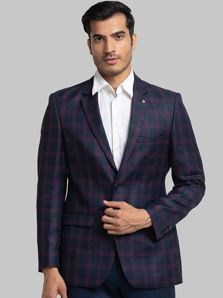 Raymond Men Checked Single Breasted Formal Blazers