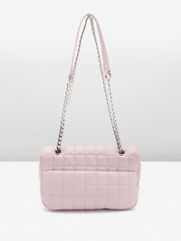 Lino Perros Structured Sling Bag with Quilted Detail