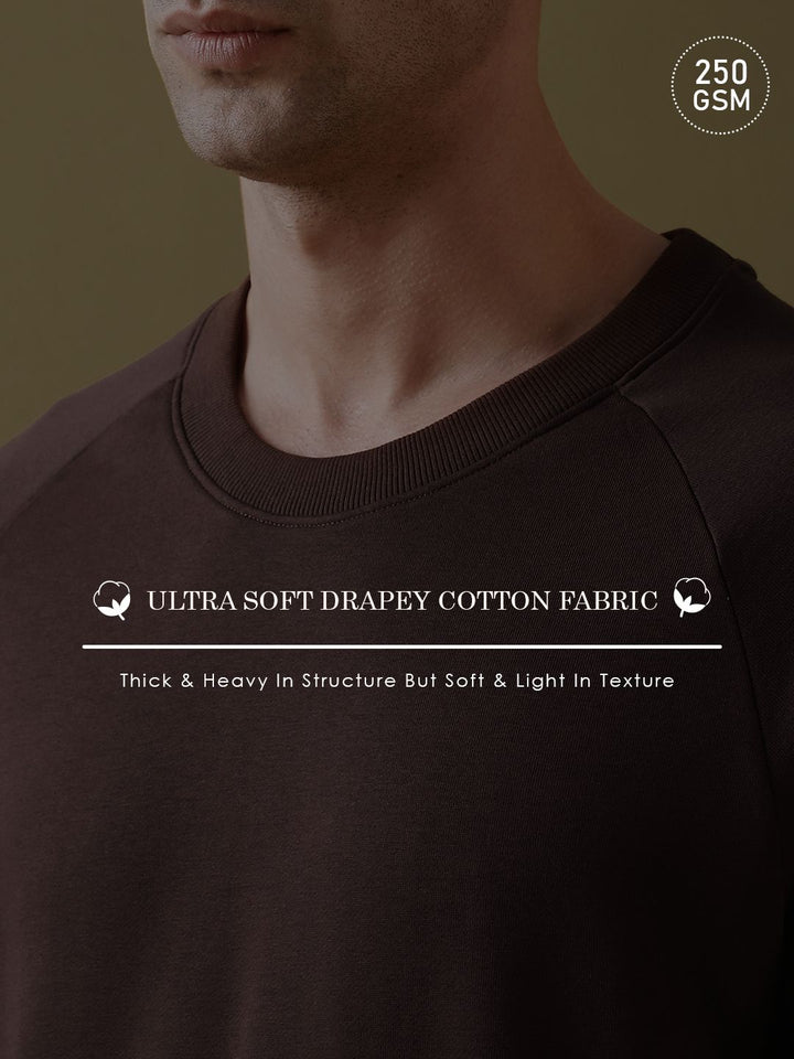 Dillinger Men Besar Kapas Soft Lengan Panjang Lengan Panjang Raglan T-Shirt